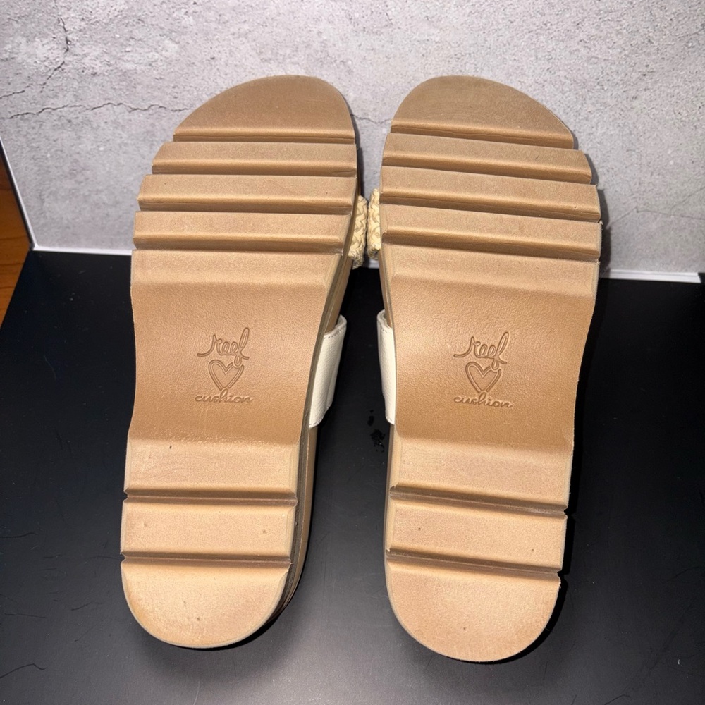 Reef Women's Sandals in Cream and Tan - Picture 5 of 10